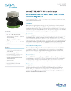 Sensus 5/8" x  3/4" Water Meter accuSTREAM TRPL Measure in Gallons ASSEMBLY 